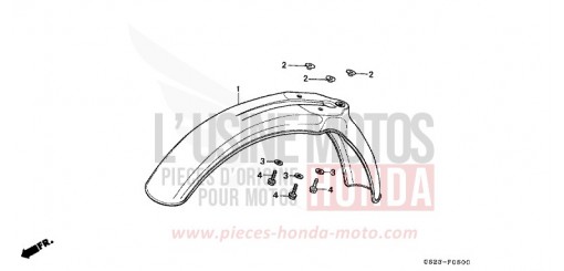 FRONT FENDER CR80RL de 1990